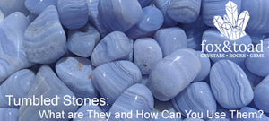 A photo of Blue Lace Agate Tumbled Stones