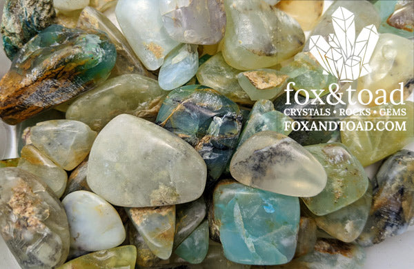 Opal, Blue Tumbled Stones