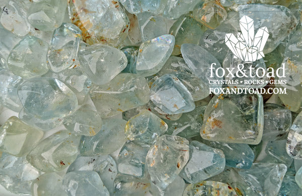 Topaz, Blue Tumbled Stones