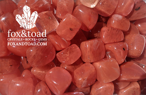 Quartz, Cherry Tumbled Stones