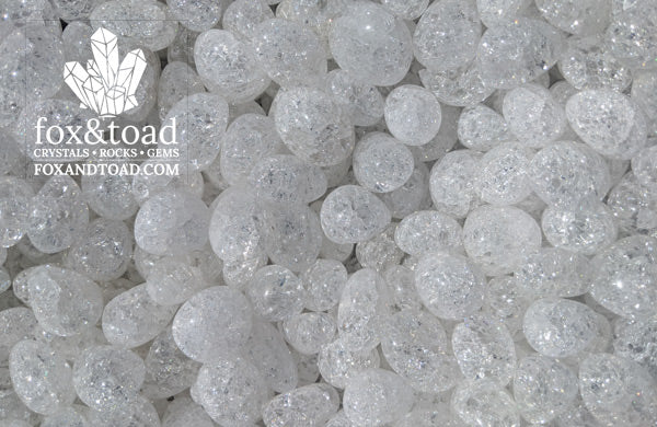 Quartz, Crackle Tumbled Stones