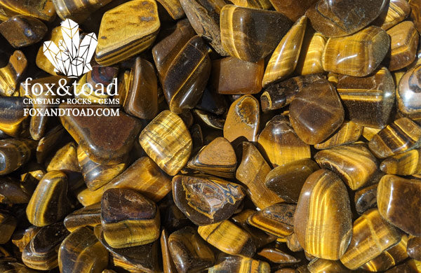 Tiger's Eye, Gold Tumbled Stones