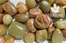 Aragonite, Green Tumbled Stones