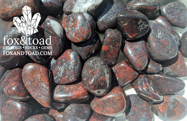 Jasper, Hematite Tumbled Stones - Main Image
