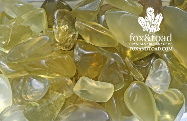 Topaz, Lemon Tumbled Stones