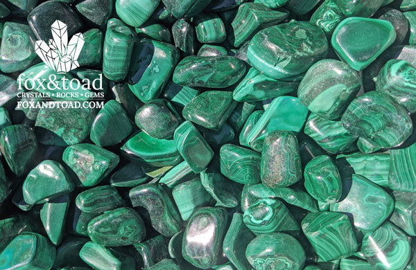 Malachite Tumbled Stones