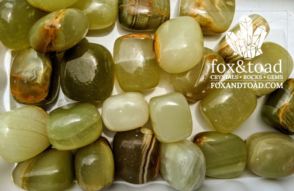 Onyx, Marble Tumbled Stones