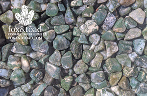 Agate, Moss Tumbled Stones