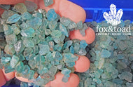 Apatite, Neon Blue Gemstone Chips