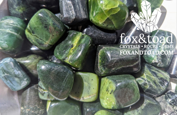 Jade, Nephrite Tumbled Stones