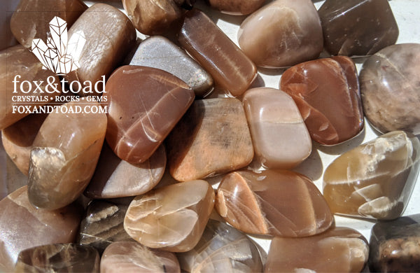 Moonstone, Peach Tumbled Stones