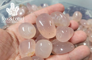Chalcedony, Pink Tumbled Stones