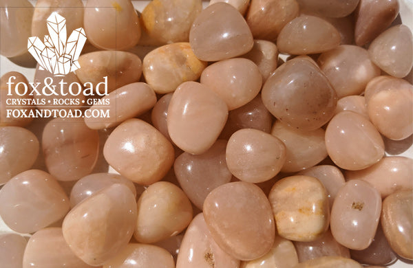 Moonstone, Pink Tumbled Stones