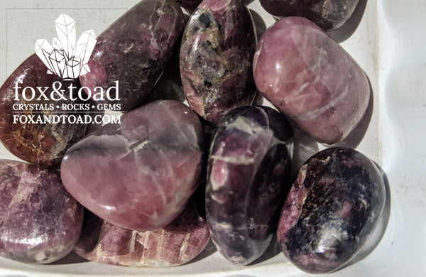 Tourmaline, Pink Tumbled Stones