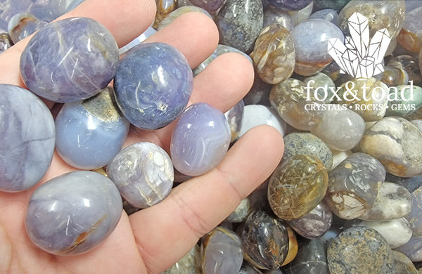 Purple Chalcedony Tumbled Stones