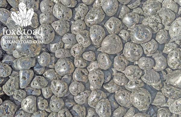 Pyrite Tumbled Stones