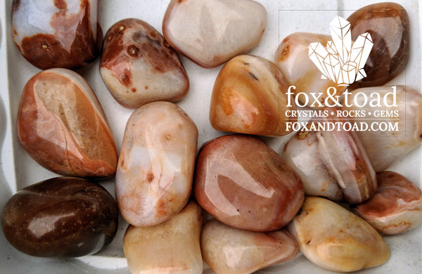 Sardonyx, Red Tumbled Stones