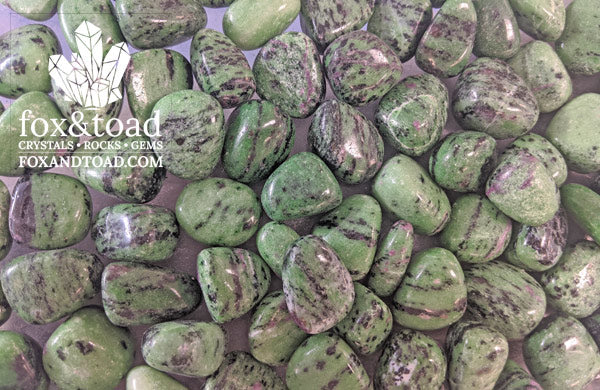 Ruby Zoisite Tumbled Stones