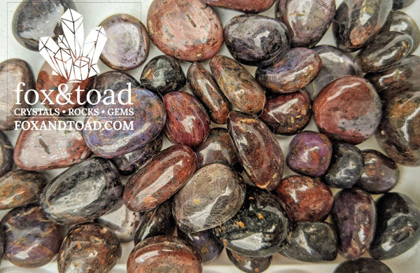 Ruby with Stars Tumbled Stones