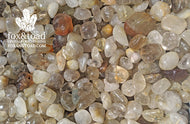 Quartz, Rutilated Tumbled Stones