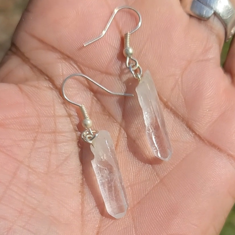Lemurian Crystal Earrings