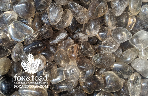 Quartz, Smoky Tumbled Stones