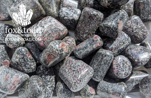 Pink Spinel in Matrix Tumbled Stones