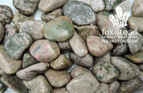 Thulite, Pink Tumbled Stones