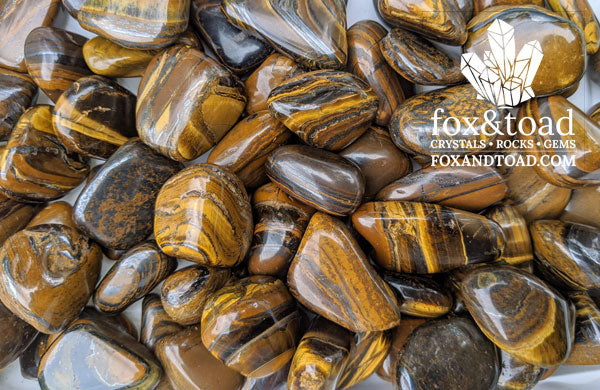 Tiger Iron Tumbled Stones