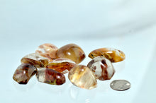 Quartz, Amphibole Tumbled Stones
