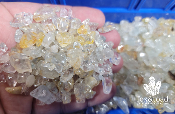 Blue and Gold Topaz Gemstone Chips – fox&toad